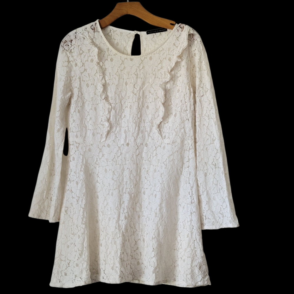 Elegant White Lace Tunic